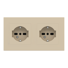 Rectangular Plate Deep (FF/71/20Venti) (87x158) 2 windows (55x55)+(55x55) Fenix NTM Beige Luxor