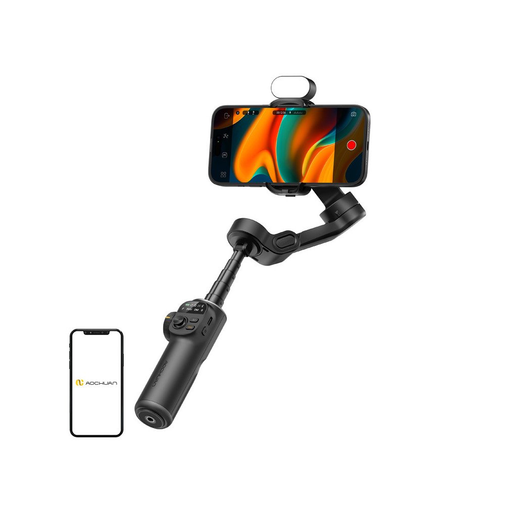 AOCHUAN X2 Gimbal with RGB Lighting (Black)
