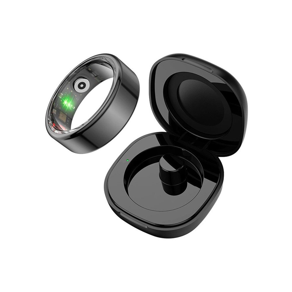 COLMI R02 Smart Ring, 8. izmers, 18,1 mm (melns) + ladesanas macins