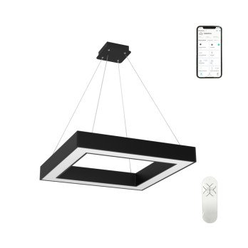 Immax NEO CANTO Smart rippvalgusti 80x80cm 60W must Zigbee 3.0