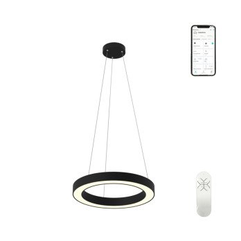 Immax NEO PASTEL Smart pendant lamp 60cm 52W black Zigbee 3.0