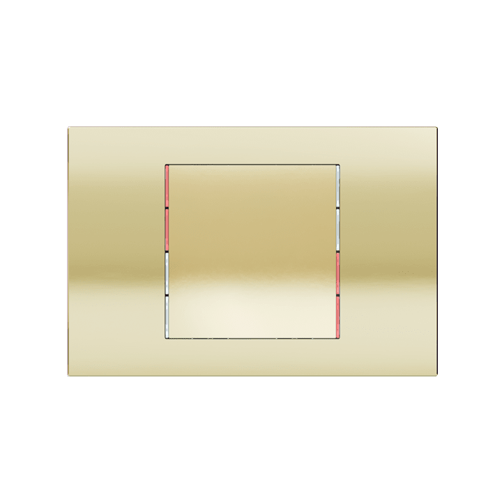Ekinex plāksne 71 60x60 mm Champagne metāls EK-T1Q-CHA