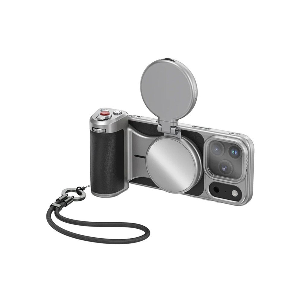 Master Grip Mount iPhone 17 Pro jaoks koik-uhes komplekt: valgus + filter