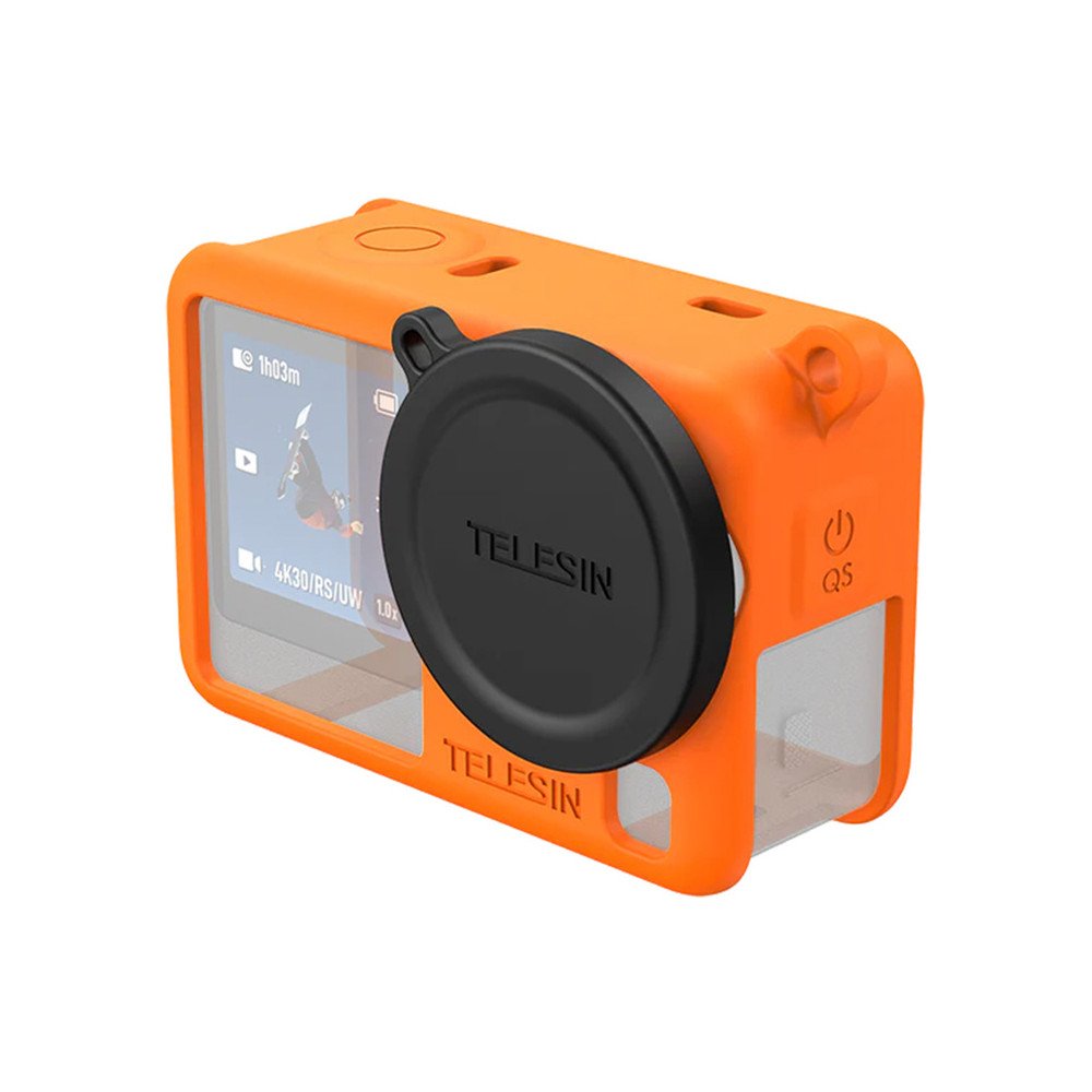 Telesin silikona aizsargvacins prieks DJI Osmo Action 6 (oranzs)