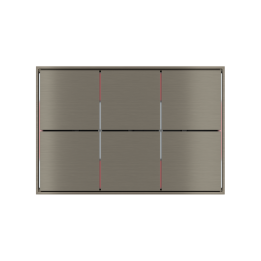 Ekinex plāksne FF 86x86 mm niķelis metāls EK-FOQ-GBR