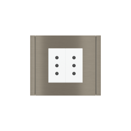 Ekinex plāksne Form/Flank/NF 80x80 mm niķelis metāls EK-PQP-GBR