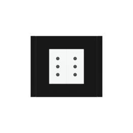 Ekinex plāksne Form/Flank/NF 80x80 mm melns plastmasa EK-PQP-GAE