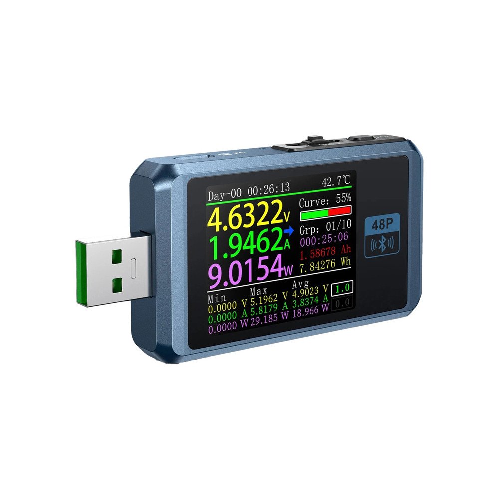 FNIRSI FNB48P BT USB-pordi tester Bluetoothiga