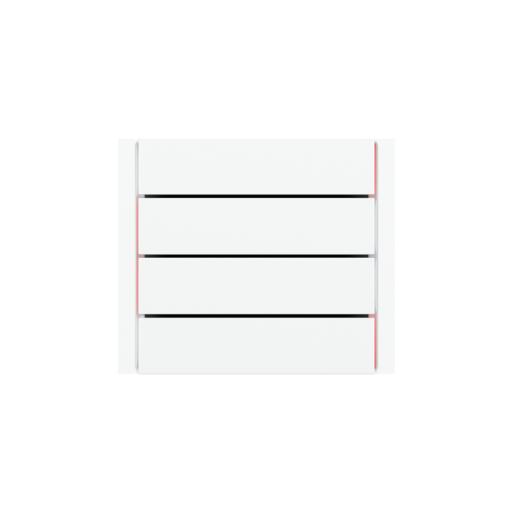 Ekinex plāksne Form/Flank/NF 80x20 mm Pure white plastmasa EK-TRO-GAR-