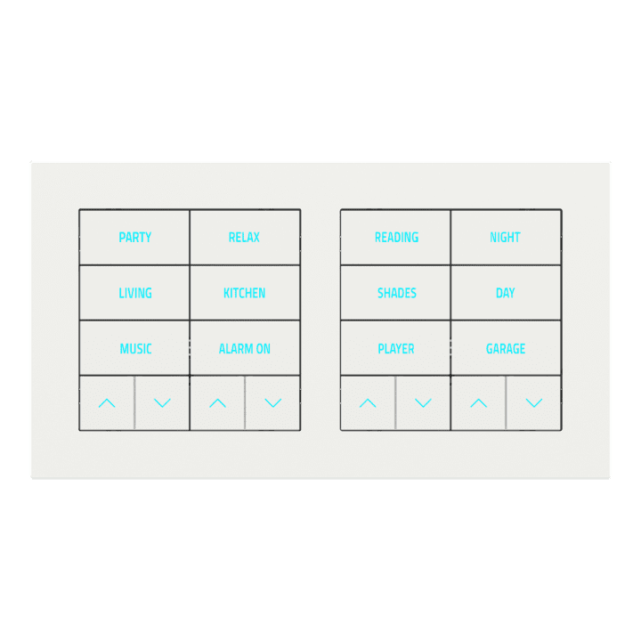 Rectangular Plate Deep (FF/71/20Venti) (87x158) 2 windows (60x60)+(60x60) Fenix NTM White Malè