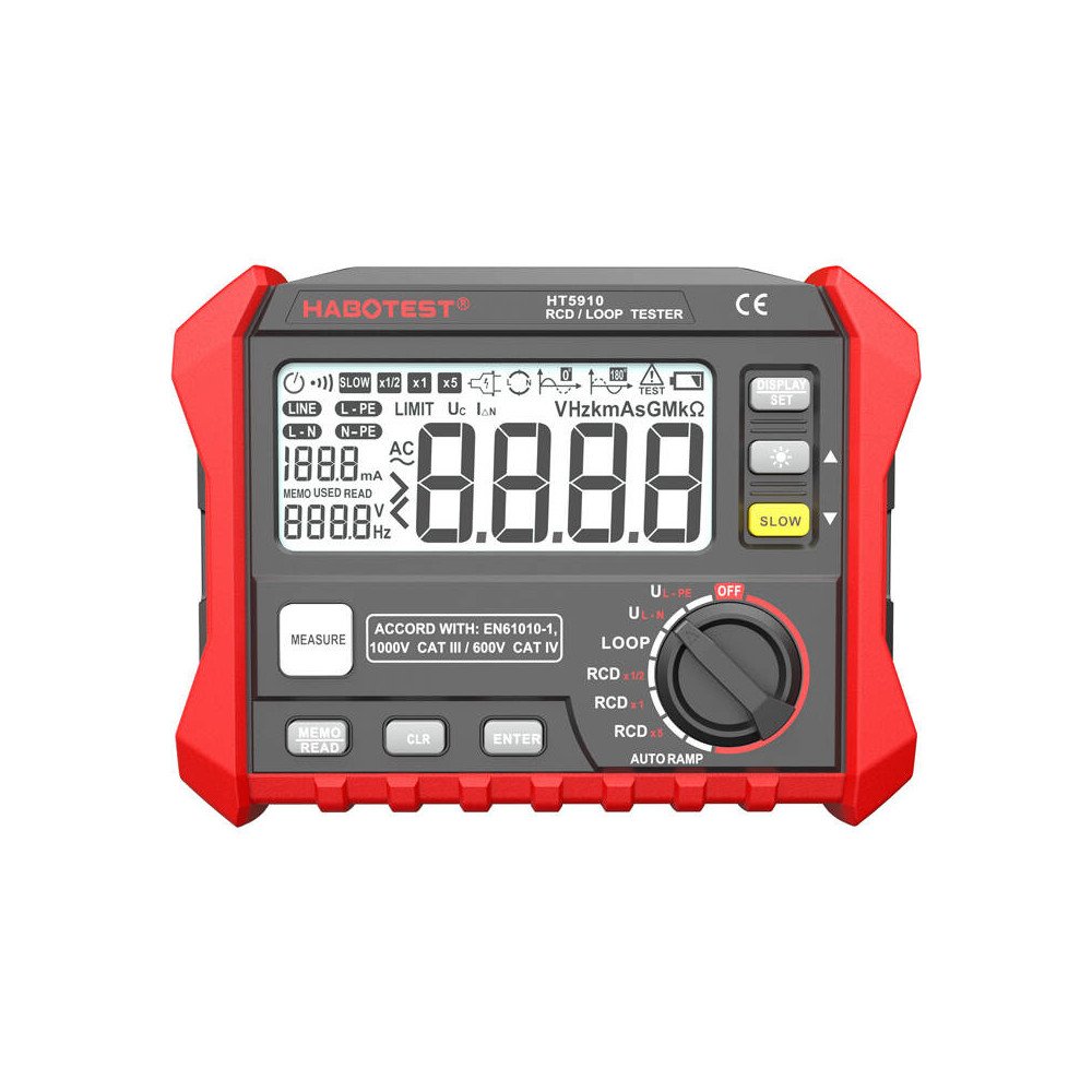 Digitaalinen RCD / Loop Resistance Tester Habotest HT5910