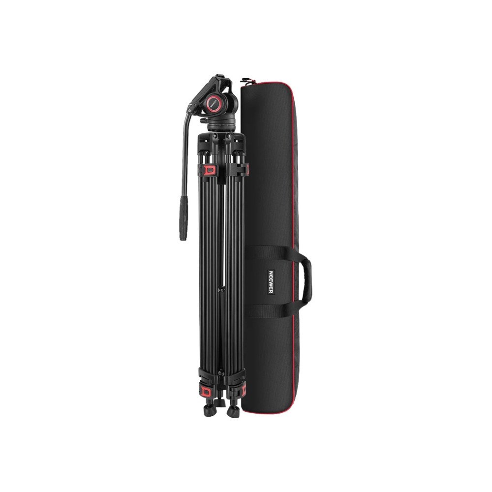 Jaunaks TP74 profesionalais video stativs ar skidru galvu