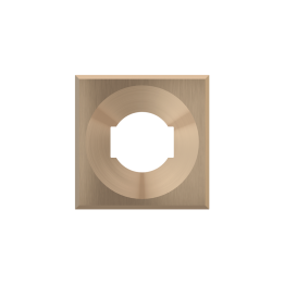 Square magnetic plate for IT UNEL power socket ERA series Metal Warm Brass