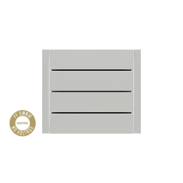 Ekinex plāksne Form/Flank/NF 80x20 mm sudrabs plastmasa EK-TRO-GAG