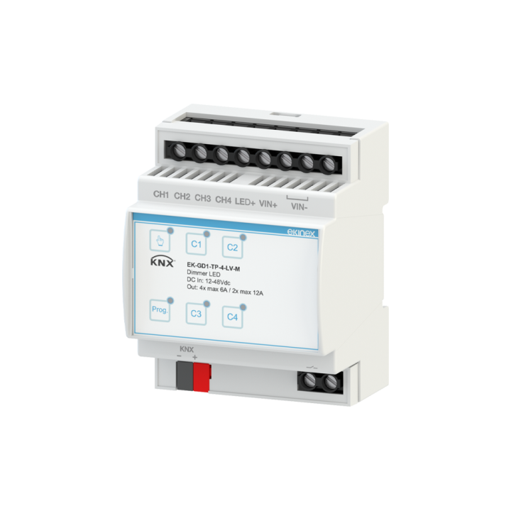 Dimmer KNX 12/48 Vdc 4 monochromatic channels