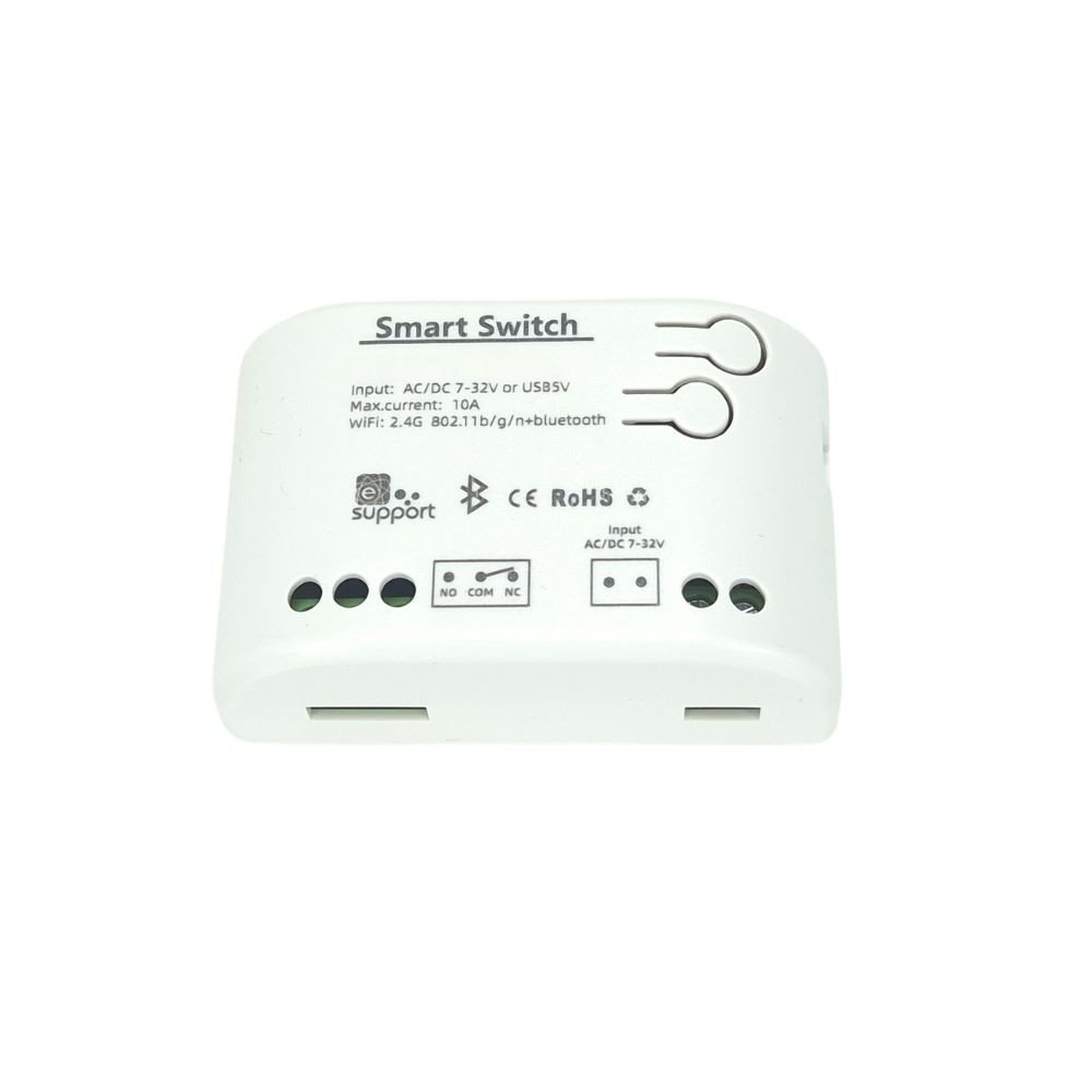 SmartWise 5V-32V Wi-Fi + Bluetooth 1 grupas viedais releja sledzis, NO/NC, sausais kontakts, islaicigs sledzis, saderigs ar eWeL