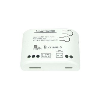 SmartWise 5V-32V Wi-Fi + Bluetooth 1 grupes ismaniosios reles jungiklis, NO/NC, sausas kontaktas, momentinis jungiklis, suderina