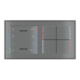 kit 4 rockers 71 serie Square (30X30) Metal Titanium