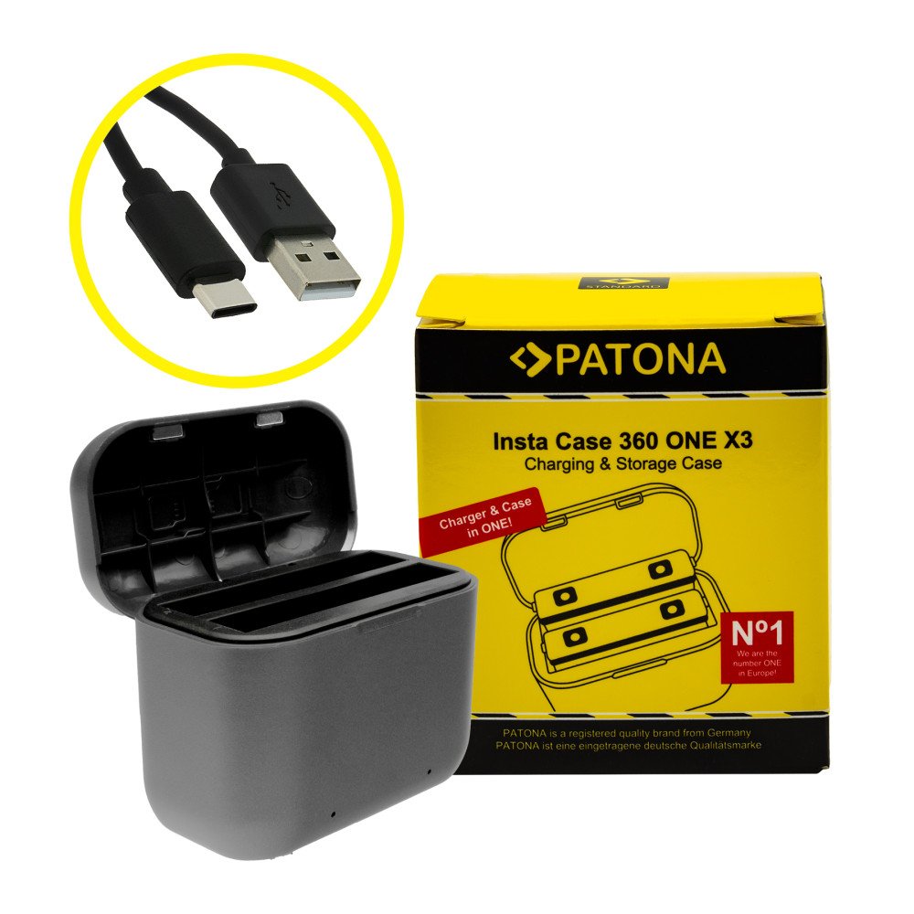 Laturi Dual pro aku INSTA 360 ONE X3 USB CINAQBT/A