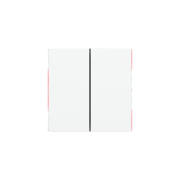 kit 2 rockers FF (Form/Flank/NF) vertical rectangular (40x80) Pure white Plastic