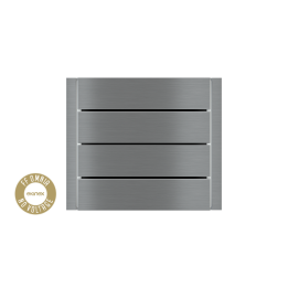 kit 4 rockers FF (Form/Flank/NF) horizontal rectangular (80X20) Metal Titanium