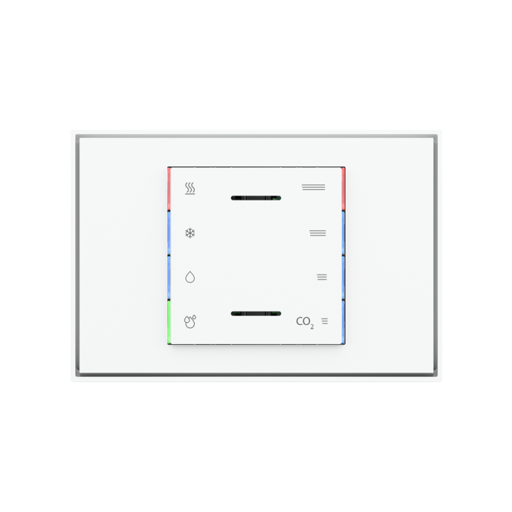 Ekinex plāksne FF 86x86 mm Pure white plastmasa EK-FOQ-GAR