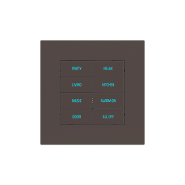 Square Plate Surface (71/20Venti) (98x98) 1 window (60x60) Fenix NTM Cocoa Orinoco