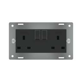 Double power socket - UK
