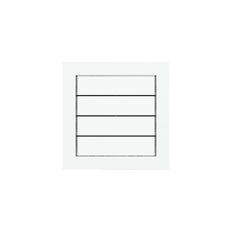 Ekinex накладка 71 60x15 mm Pure white пластик EK-T4R-GAR-
