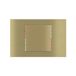 kit 1 rocker 71 serie Square (60X60) Metal Brass