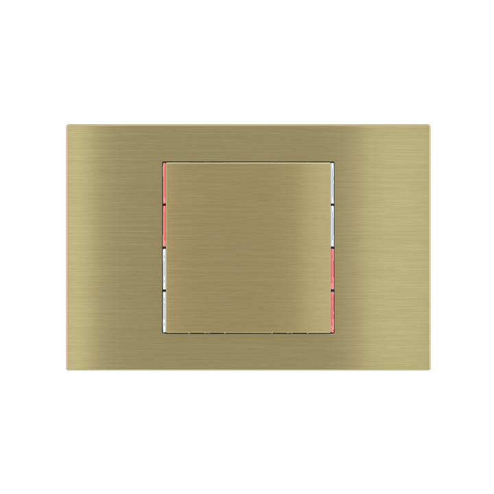 Ekinex plāksne 71 60x60 mm misiņš metāls EK-T1Q-GBB