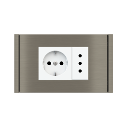 Rectangular Plate 71 (Form/Flank/NF) (80x121) 1 window (45x68) Metal Nickel