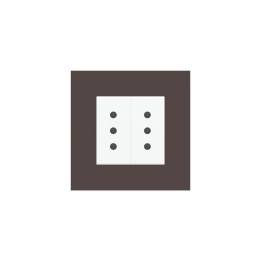 Ekinex plāksne Form/Flank/NF 80x80 mm Cocoa Orinoco Fenix NTM EK-PQP-FCC