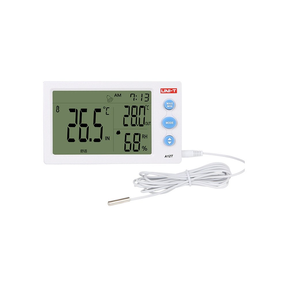 Uni-T A12T temperaturos ir dregmes matuoklis