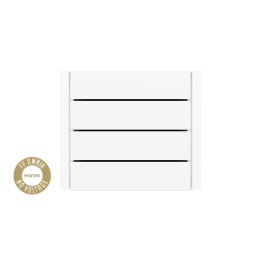 kit 1 rocker FF (Form/Flank/NF) Rectangular (80X20) with symbols White Plastic