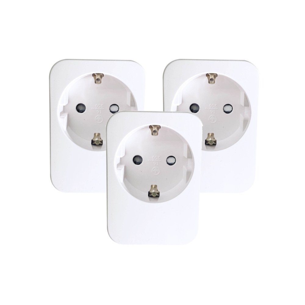 Immax NEO LITE Smart setti 3x sisapistorasia v2, ilman nastaa, tyyppi F, WiFi