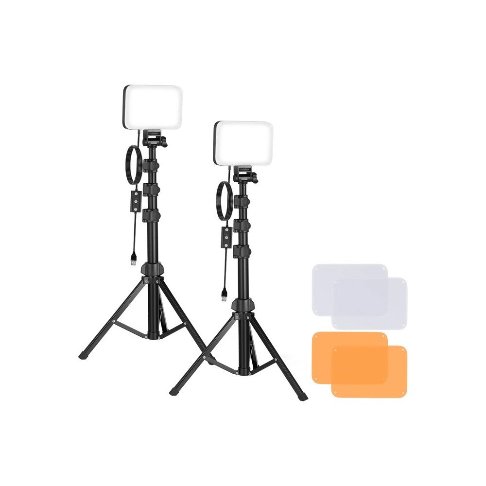 Naujesnis BP66 studijinis komplektas dvi LED lempos + filtrai + trikojis