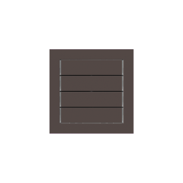 kit 1 rocker 71 serie horizontal rectangular (60X15) with symbols Fenix NTM Cocoa Orinoco