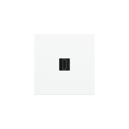 Square magnetic plate for keystone system Proxima series Metal Pure White