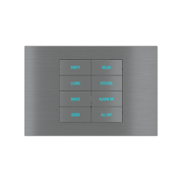 Rectangular Plate Deep (FF/71/20Venti) (87x128) 1 window (45x68) Metal Titanium
