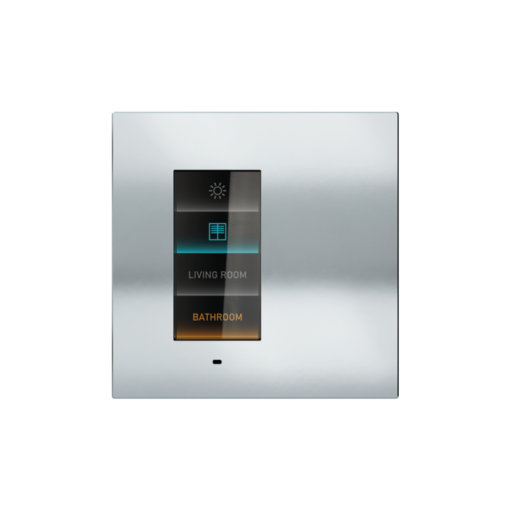 Signum square plate Surface Metal HT Chrome