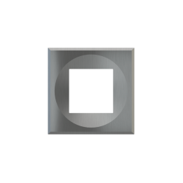 Square magnetic plate (45x45 mm window) ERA serie Metal Quantum Carbon