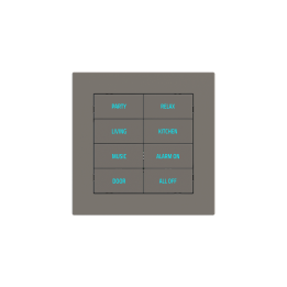 Square Plate Deep (FF/71/20Venti) (87x87) 1 window (60x60) Fenix NTM Grey London