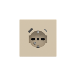 Square Plate Deep (FF/71/20Venti) (87x87) 1 window (55x55) Fenix NTM Beige Luxor