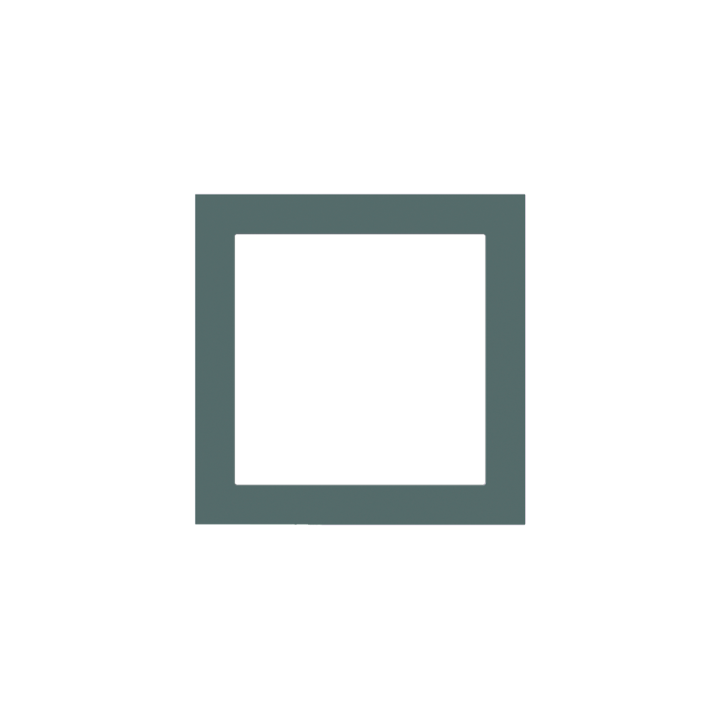 Ekinex plāksne Form/Flank/NF 80x80 mm Green Commodore Fenix NTM EK-PQS-FVC