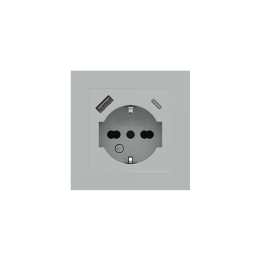 Ekinex plāksne Form/Flank/NF 80x80 mm pelēks Fenix NTM EK-PQG-FGE