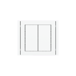 kit 1 rocker 71 serie vertical rectangular (30X60) with symbols Pure white Plastic