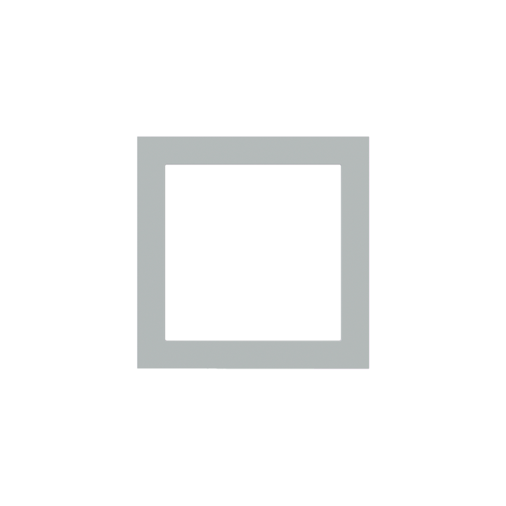 Ekinex plāksne Form/Flank/NF 80x80 mm pelēks Fenix NTM EK-PQS-FGE