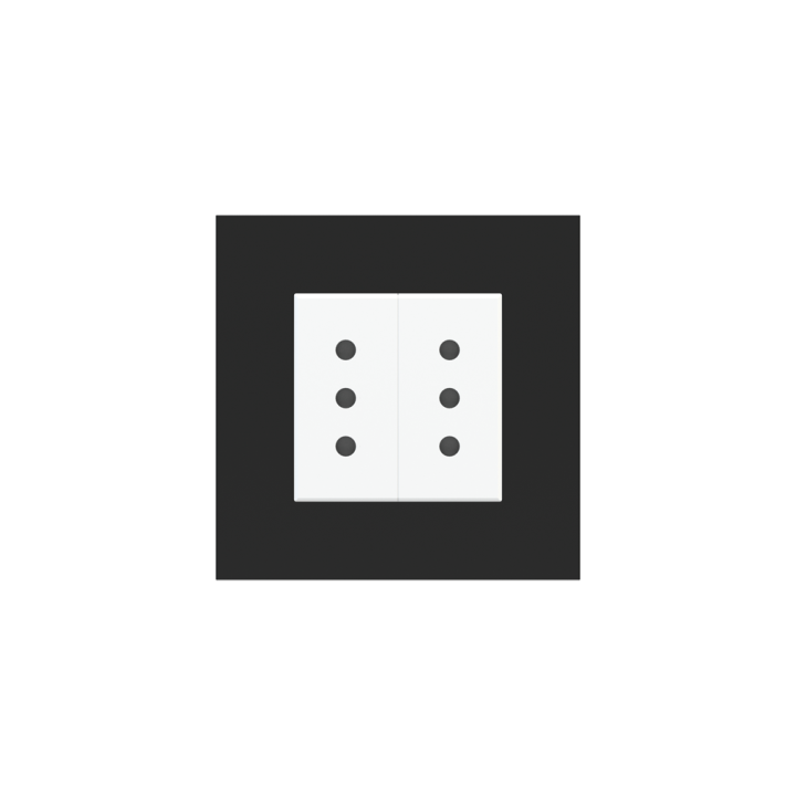 Ekinex plāksne Form/Flank/NF 80x80 mm Black Ingo Fenix NTM EK-PQP-FNI