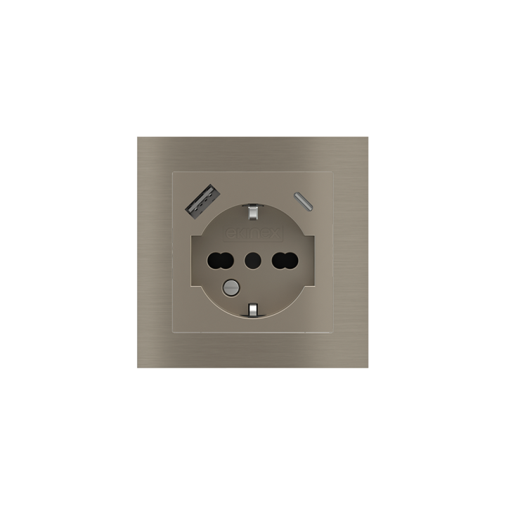 Square Plate 71 (Form/Flank/NF) (80x80) 1 window (55x55) Metal Nickel